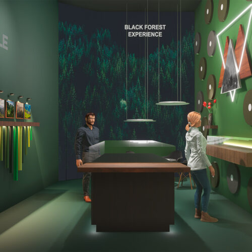 Häfele präsentiert sich auf der EuroShop mit einem Pop-up-Store. Das Motto: „Black Forest Experience“