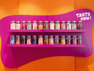 Die Candy-Bar animiert zum Süßwaren-Tasting