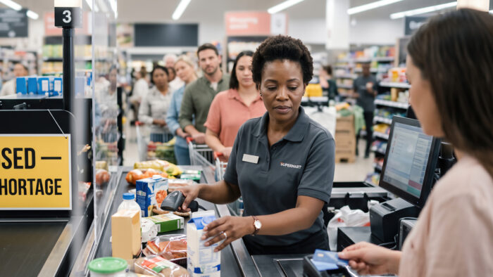Die Checkoutzone im Supermarkt kann zum Stresstest werden.