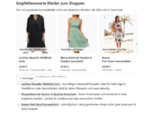 Systeme wie Chat GPT können als Einkaufs- und Typberater fungieren