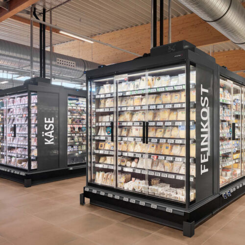 Kastenförmige Käse-Selbstbedienungselemente