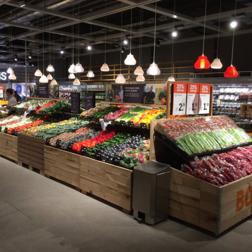 Einsatz der Beleuchtung bei Albert Heijn.