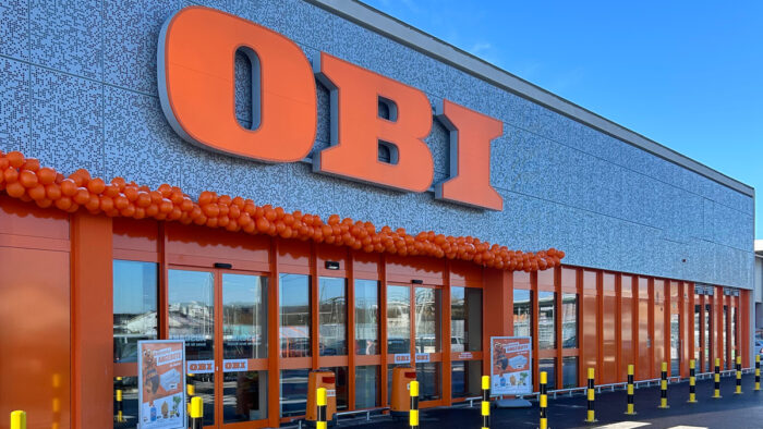 Der neu gebaute Obi-Markt in Mühlacker in Baden-Württemberg wurde am 2. Januar eröffnet