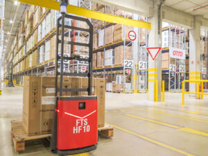 Autonomer mobiler Roboter im Hermes-Logistikzentrum Löhne