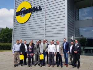 Teilnehmer der R4R-Initiative beim Workshop bei Interroll