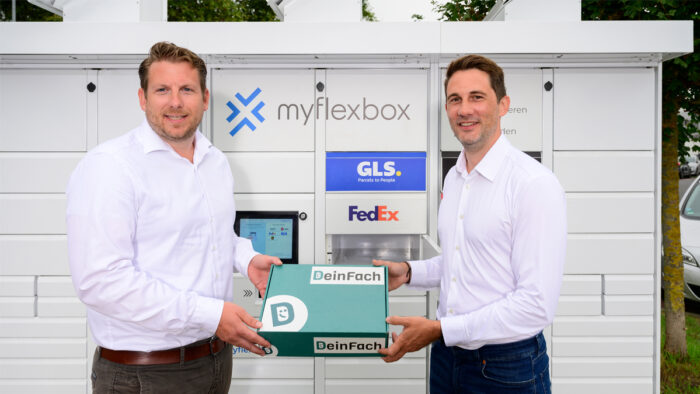 Die beiden Myflexbox-CEOs: Lukas Beckedorff, CEO Germany (links) und Jonathan Grothaus, CEO International