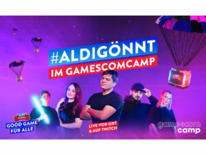 Wer nicht vor Ort sein kann, dem bietet Aldi die Möglichkeit, die Aktivitäten auf dem Twitchkanal von Aldi Gaming sowie den Social-Media-Kanälen und einer eigenen Website zu verfolgen.