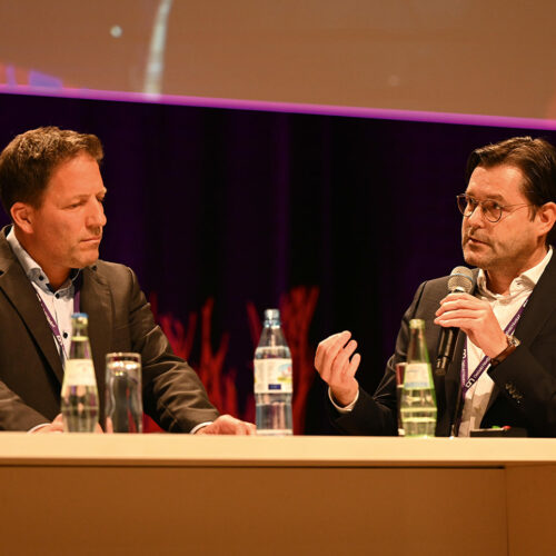 Lkas Wirth, Coop (links) und Lars Prüssing, Raiffeisen Waren