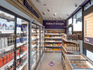 Der vollautonome „Rewe ready“ Smart Store am Ladepark Kamener Kreuz nutzt KI-basierte Computer- Vision-Technologie