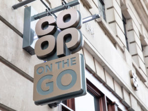 „On the Go” – der Name ist bei Coop am Londoner Bahnhof Baker Street Programm  