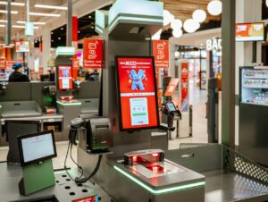 Die neuen Kassenmodule verfügen über Displays im Hochformat, was die Bedienung beim Bezahlvorgang erleichtern soll.