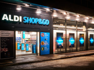 Der erste Aldi Shop&Go befindet sich im Londoner Stadtteil Greenwich.