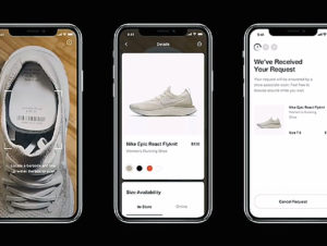 Die Nike-App verändert ihr Verhalten, je nachdem, wie weit der Kunde von einem Nike-Store entfernt ist