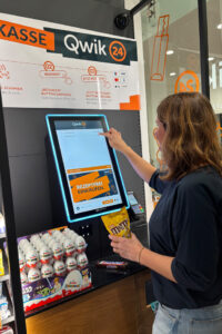 Am Screen können die Bezahlmöglichkeiten ausgewählt werden