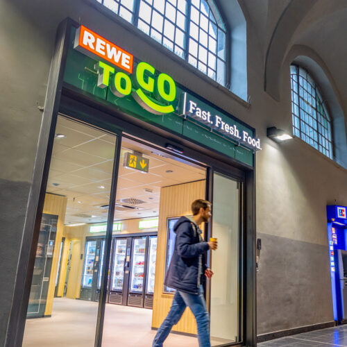Der Store in zentraler Lage am Koblenzer Hauptbahnhof