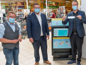 Hygiene-Verkaufsautomat der Harting Technologiegruppe im E-Center Hartmann 