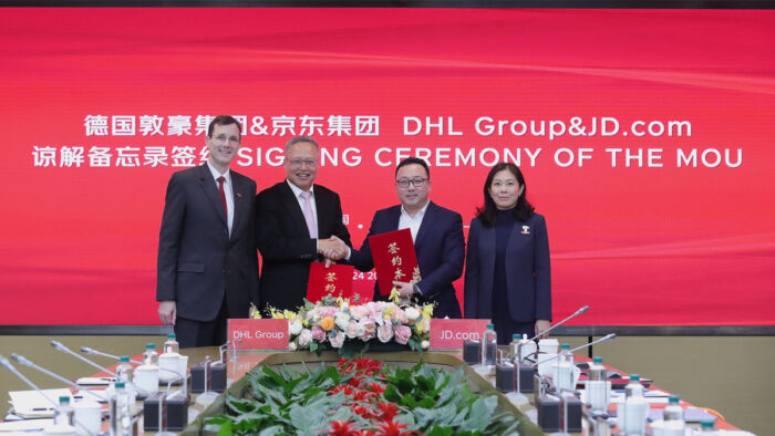 Unterzeichneten ein Memorandum of Understanding: JD.com und DHL