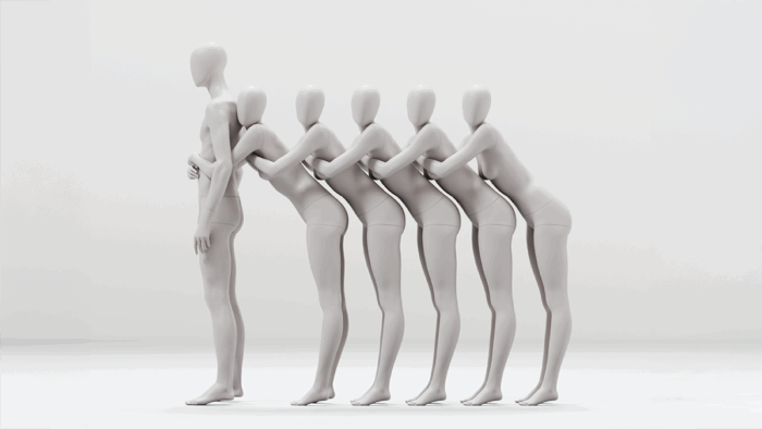 Das modulare Posensystem „Play“ bringt Dynamik und Lebendigkeit auf die Fläche