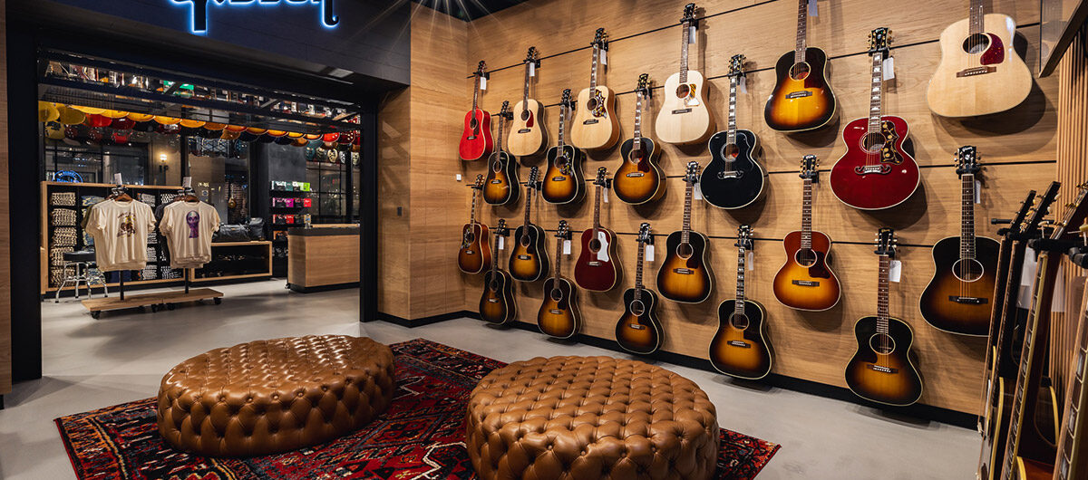 Der Acoustic Room in der neu eröffneten Londoner Gibson Garage