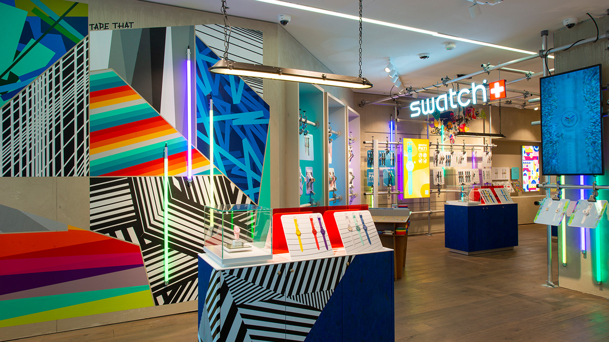 Vollkommen unvollkommen Der neue Berliner Swatch Store stores shops