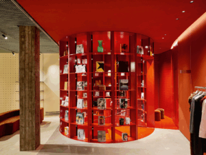 Kräftige Farben und geometrische Formen. Bei Plan C Framework in Mailand wird virtuos mit beiden Komponenten gespielt