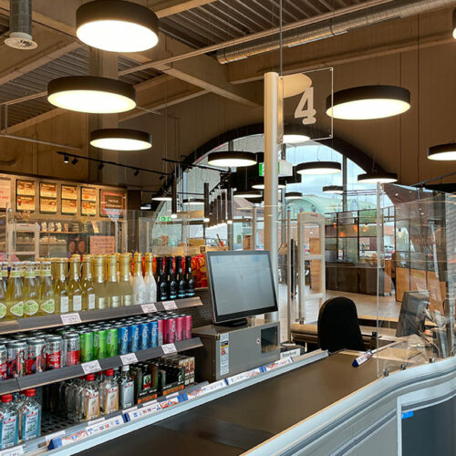 DIe Kassen im Store.