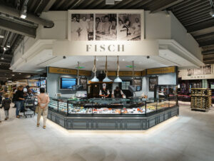 Zentral über Eck: Die Fischtheke