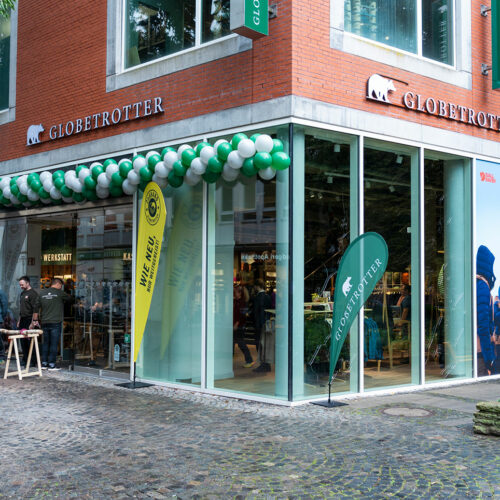 Im City Store an der Windthorststraße setzt Globetrotter das Re:think-Konzept um