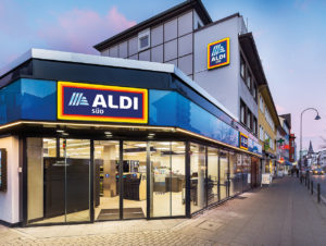 Aldi Süd kann auch klein: Die 523 qm große Filiale in Köln-Rodenkirchen wurde Ende 2018 eröffnet.