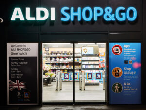 „Shop & Go“ nennt sich das 24/7-Store-Format von Aldi Süd mit Standort in London Greenwich