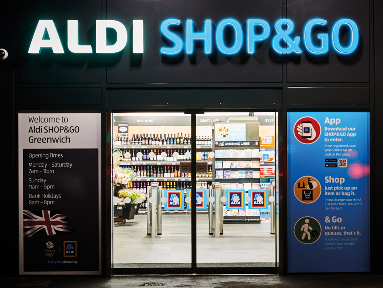 Autonome Supermärkte Hightech rund um die Uhr