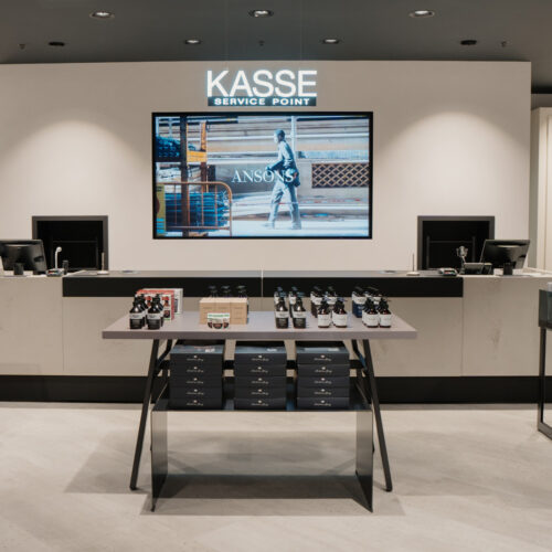 Die Kasse ist zugleich Servicepoint