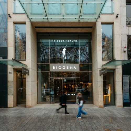 Glasfassade zur Königsallee in Düsseldorf