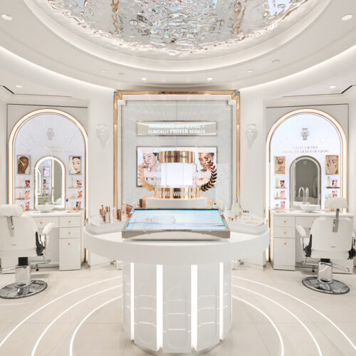 „Skin Spa“, ein luxuriös gestalteter Raum für Hautpflegerituale