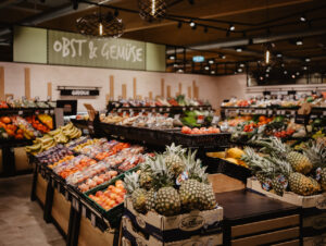 Die Obst- und Gemüseabteilung wurde moderner, großzügiger und abwechslungsreicher gestaltet