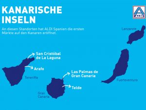 Teneriffa soll insgesamt fünf Aldi-Filialen bekommen, für Fuerteventura ist in Kürze auch eine Neueröffnung geplant.