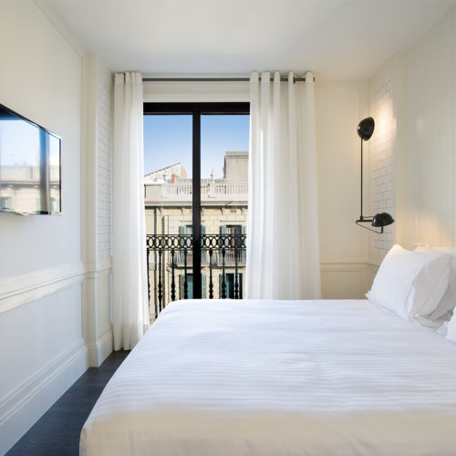 Blick in ein Hotelzimmer