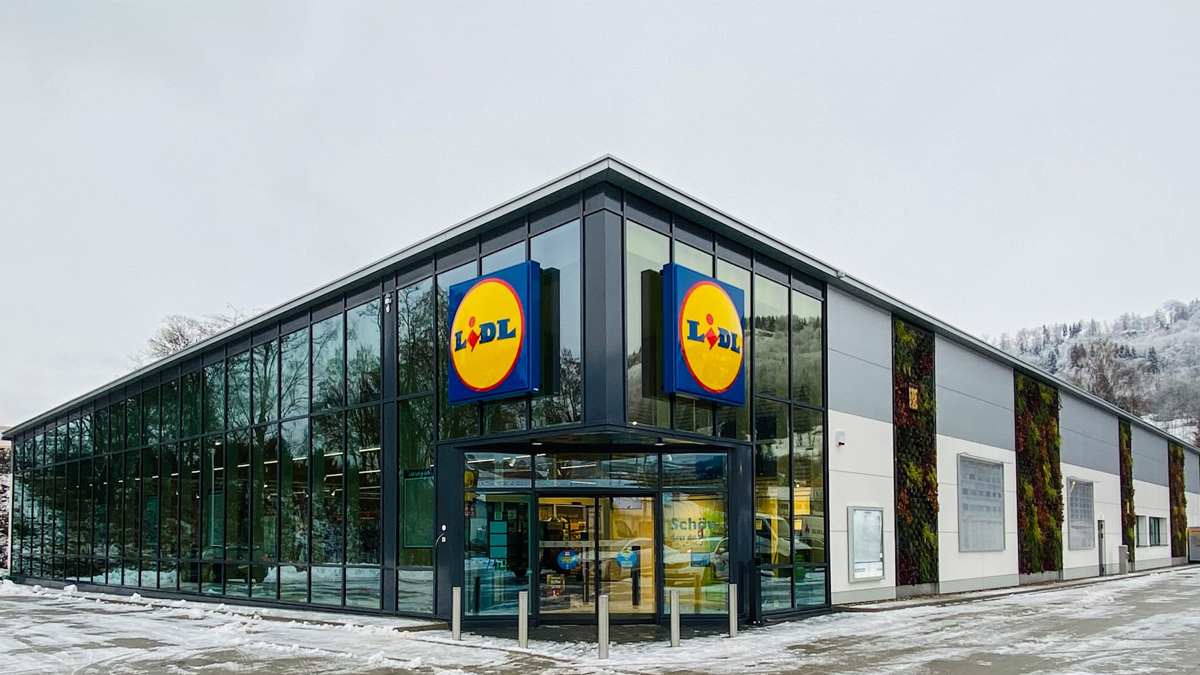 Lidl Filiale mit nachhaltigem Baukonzept
