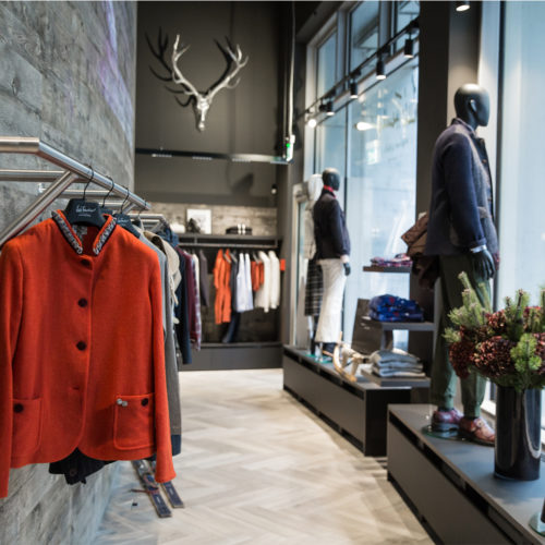 Modernes, bodenständiges Store-Design