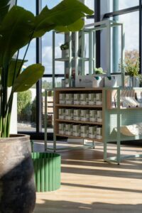 Das Sortiment umfasst die komplette Farbpalette von Miss Pompadour: inklusive Zubehör für Interior, Heimwerken und Garten.