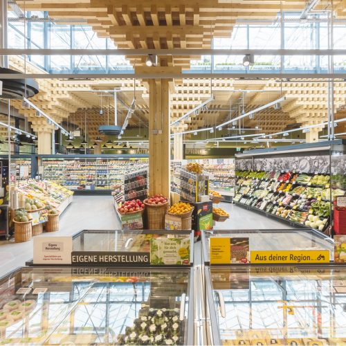 Den Preis in der Kategorie Food erhielt der Pilotmarkt Rewe Green Farming in Wiesbaden-Erbenheim.