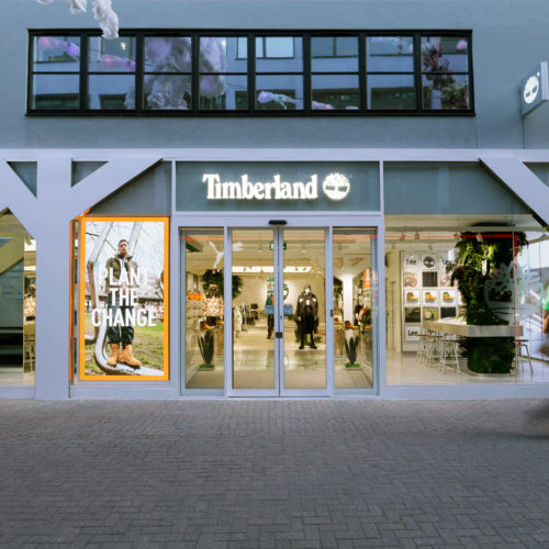 Timberland-Fassade an der Carnaby Street