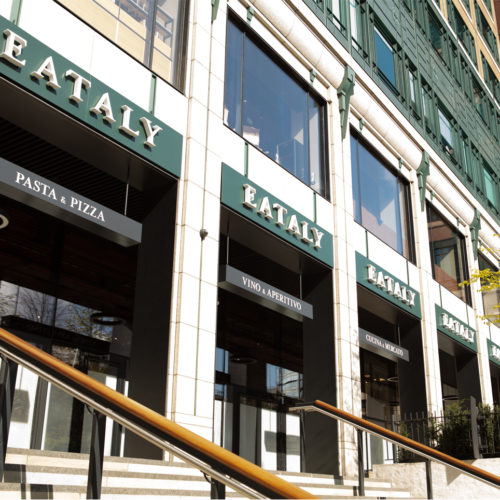 Das Gebäude befindet sich in Broadgate, ein Finanziertel in London.