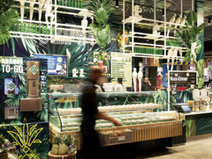 „Jungle“ heißt die Station für Smoothies, frische Convenience-Kost und Säfte.