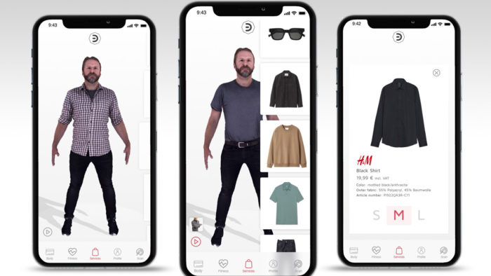 Das Innovationslab H&M Beyond entwickelt gemeinsam mit Nexr Technologies eine digitale Umkleide-Lösung, in der Kund:innen mittels eines 3D-Scanners einen eigenen Avatar für die virtuelle Kleideranprobe erhalten können.