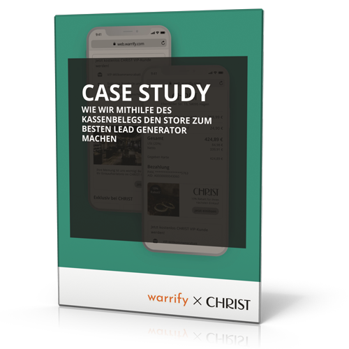 warrify x CHRIST Juweliere: ​​Case Study – Wie wir mithilfe des Kassenbelegs den Store zum besten Lead Generator machen