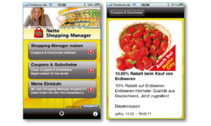 Coupons einlösen mit dem „Shopping Manager“ des Discounters Netto