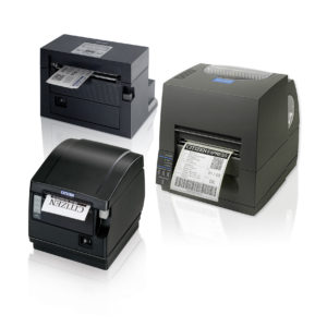 Der CL-S621-Thermotransferdrucker von Citizen bedruckt Postwertzeichen, CL-S400-Geräte werden für den Druck von Etiketten für Einschreiben oder Paketaufklebern verwendet und der CT-S651 sorgt für den Zahlungsbeleg.