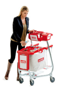 Modell „Wind“ von Caddie mit abnehmbaren Einkaufstaschen