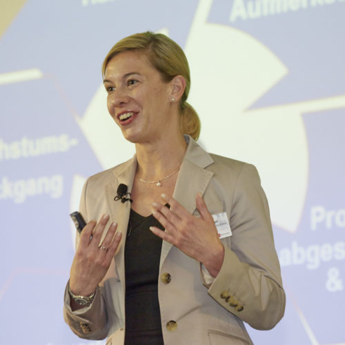 Engagierter Vortrag: Anita Gramminger (Procter & Gamble)